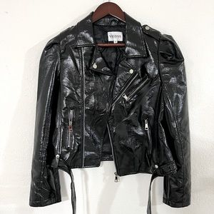 Vigoss Black Faux Leather Jacket